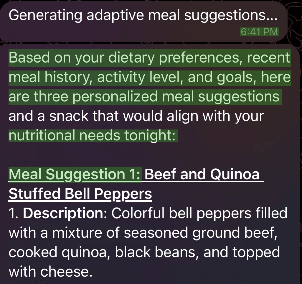 Smart Meal Suggestions - Slide 1